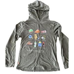 Polo Ralph Lauren, Hooded T-Shirt Green YL (14-16) Orange Pony Camping Checklist